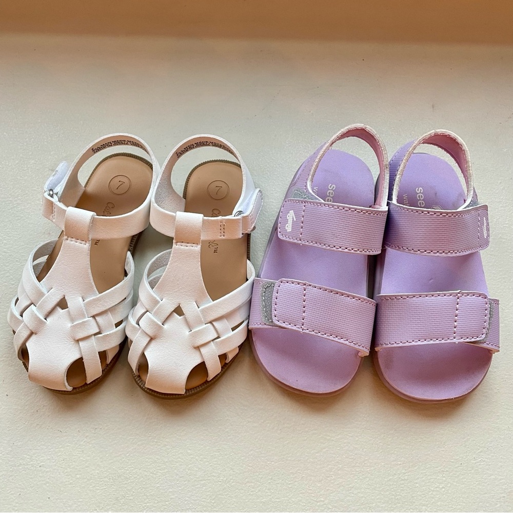 Girls sandals toddler size 7 / See Kai Run and Cat & Jack
